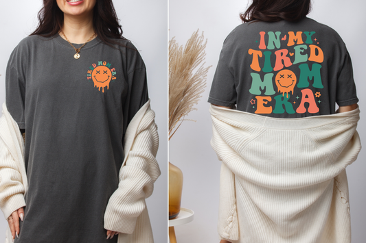Comfort Colors® In My Tired Mom Unisex Oversized T shirt