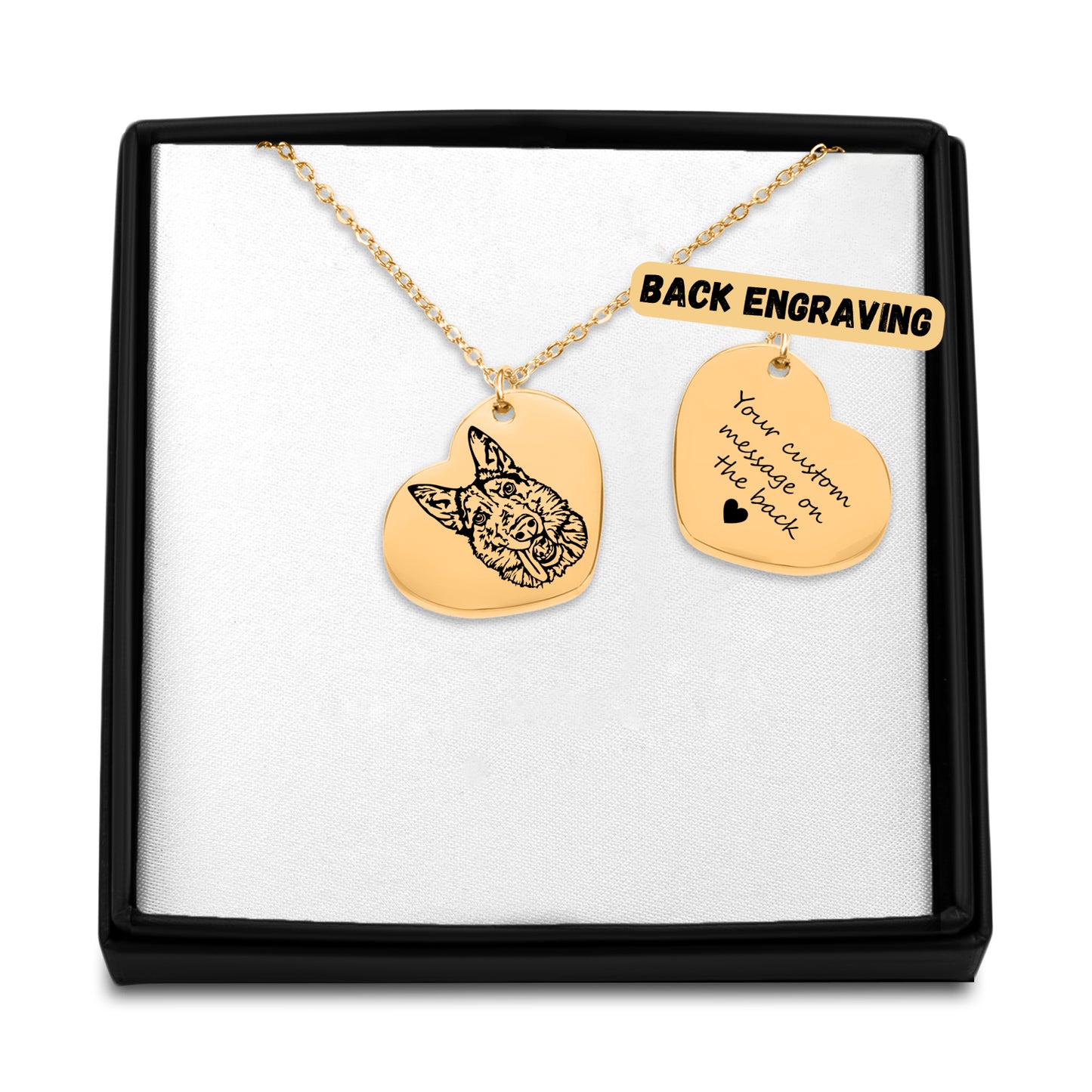 Custom Pet Heart Necklace