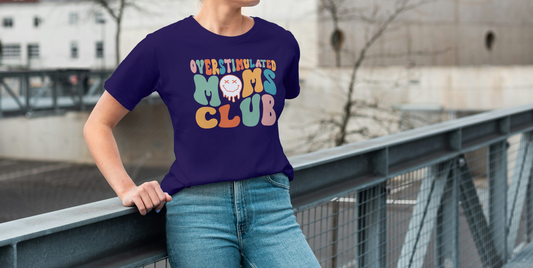 Comfort Colors® Overstimulated Moms Club Unisex Oversized T shirt