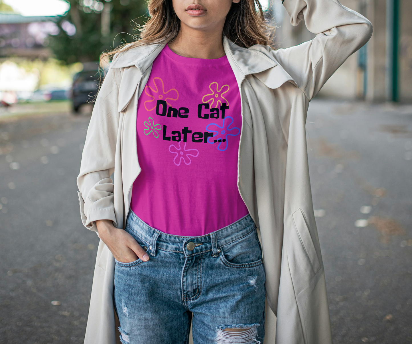 Custom Dog or Cat Later Spongebob SquarePants Bellas + Canvas T-shirt