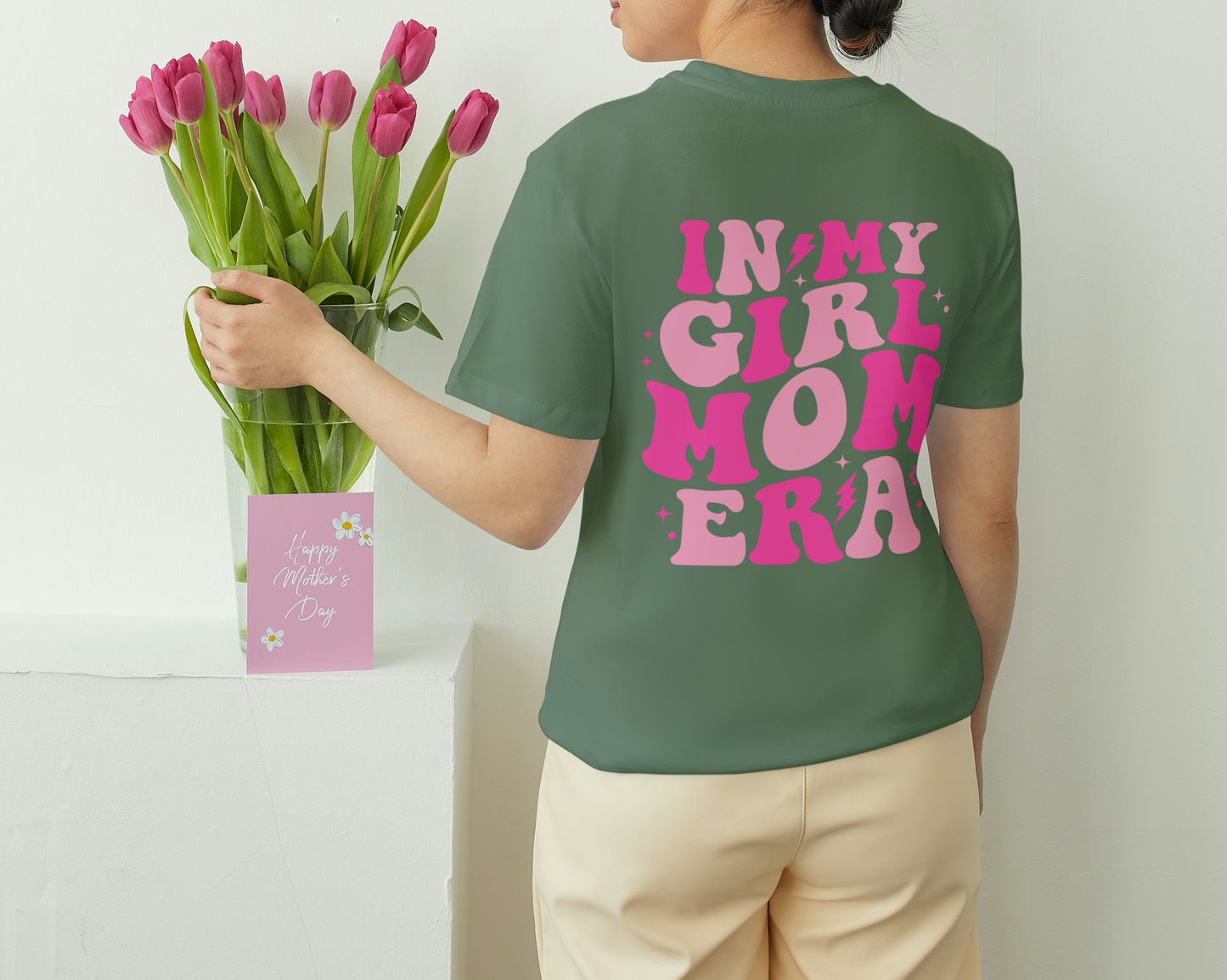 Comfort Colors® In My Girl Mom Era Unisex Oversized Shirt | Gift for Girl Mom