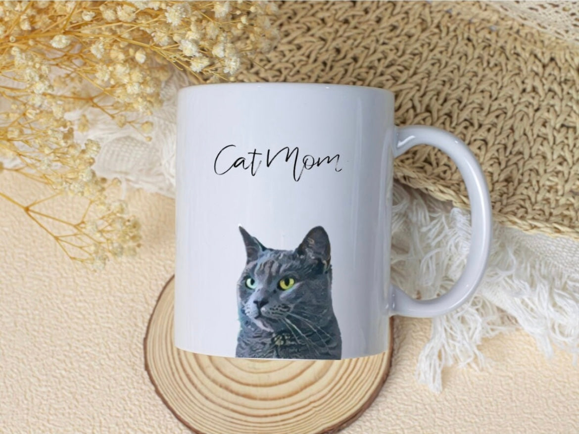 Custom Pet 11oz Ceramic Mug | Multi Colored Inside and Handle