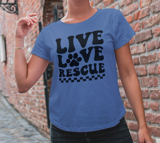 Live Love Rescue T shirt