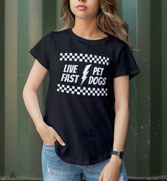 Live Fast Pet Dogs Premium Unisex Crewneck T-shirt