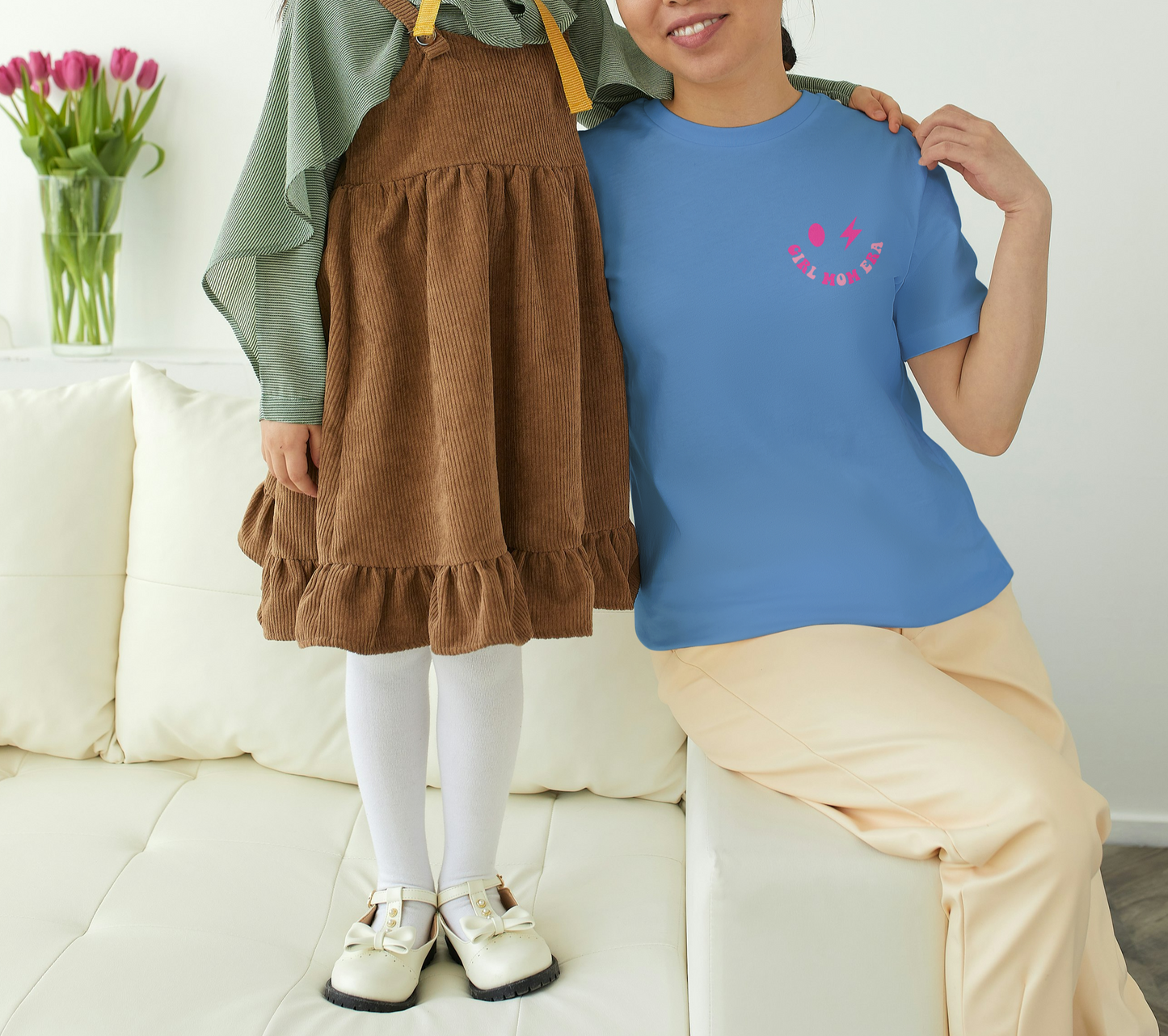 Comfort Colors® In My Girl Mom Era Unisex Oversized Shirt | Gift for Girl Mom