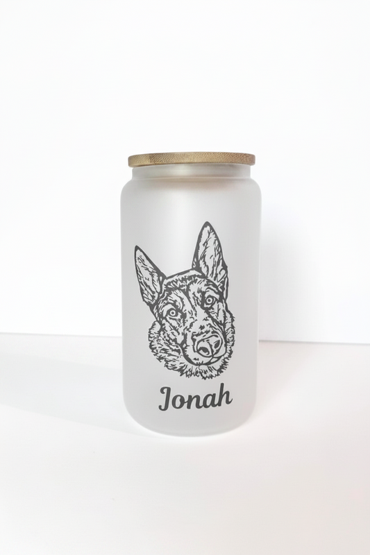 Frosted Sublimated Pet Glass