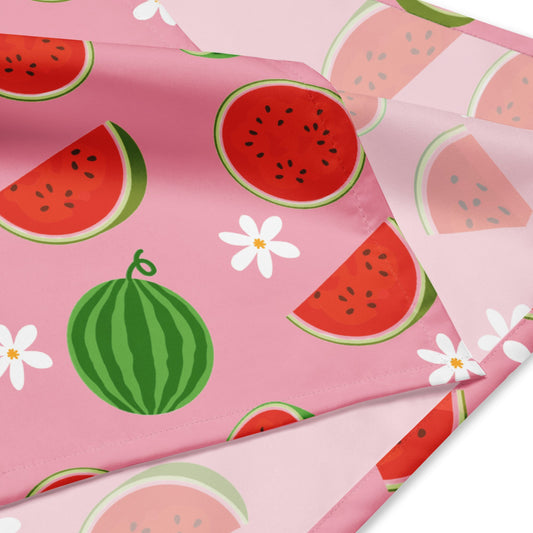 cute and trendy watermelon fruit pet matching bandana for dog for dog moms and dog parents