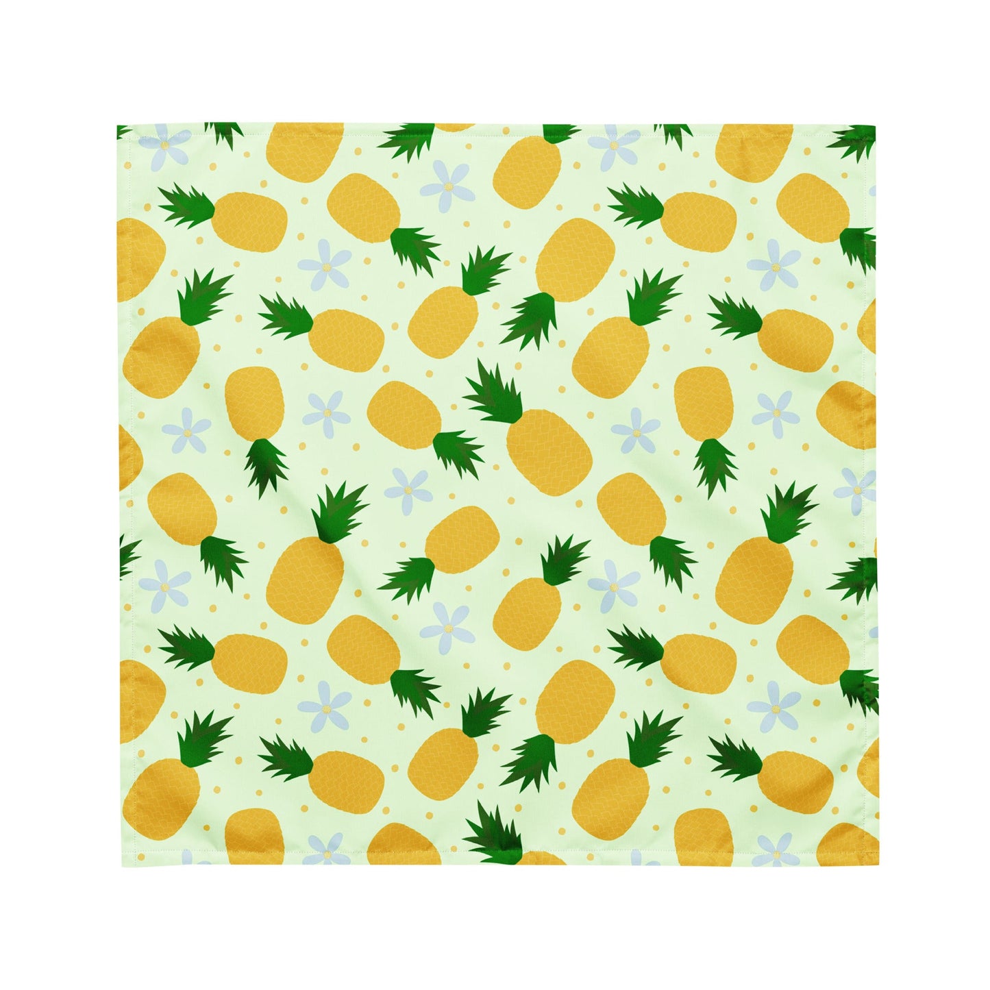 cute and trendy pineapple fruit matching dog pet bandana for dog moms and dog parents