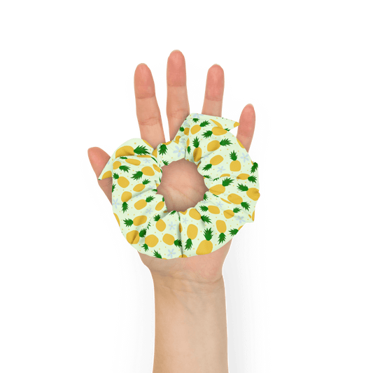 cute and trendy pineapple fruit pet hair scrunchie for dog moms and dog parents