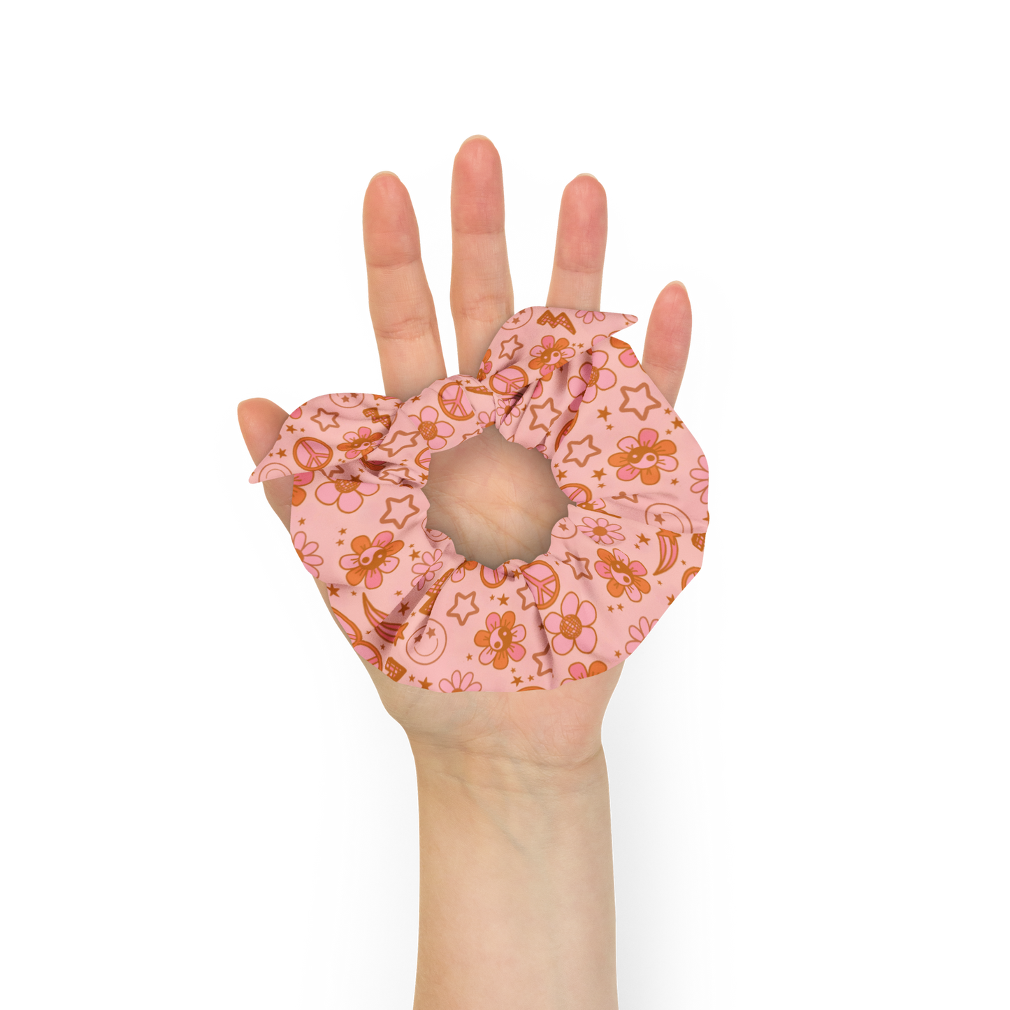 Retro Groovy Recycled Scrunchie