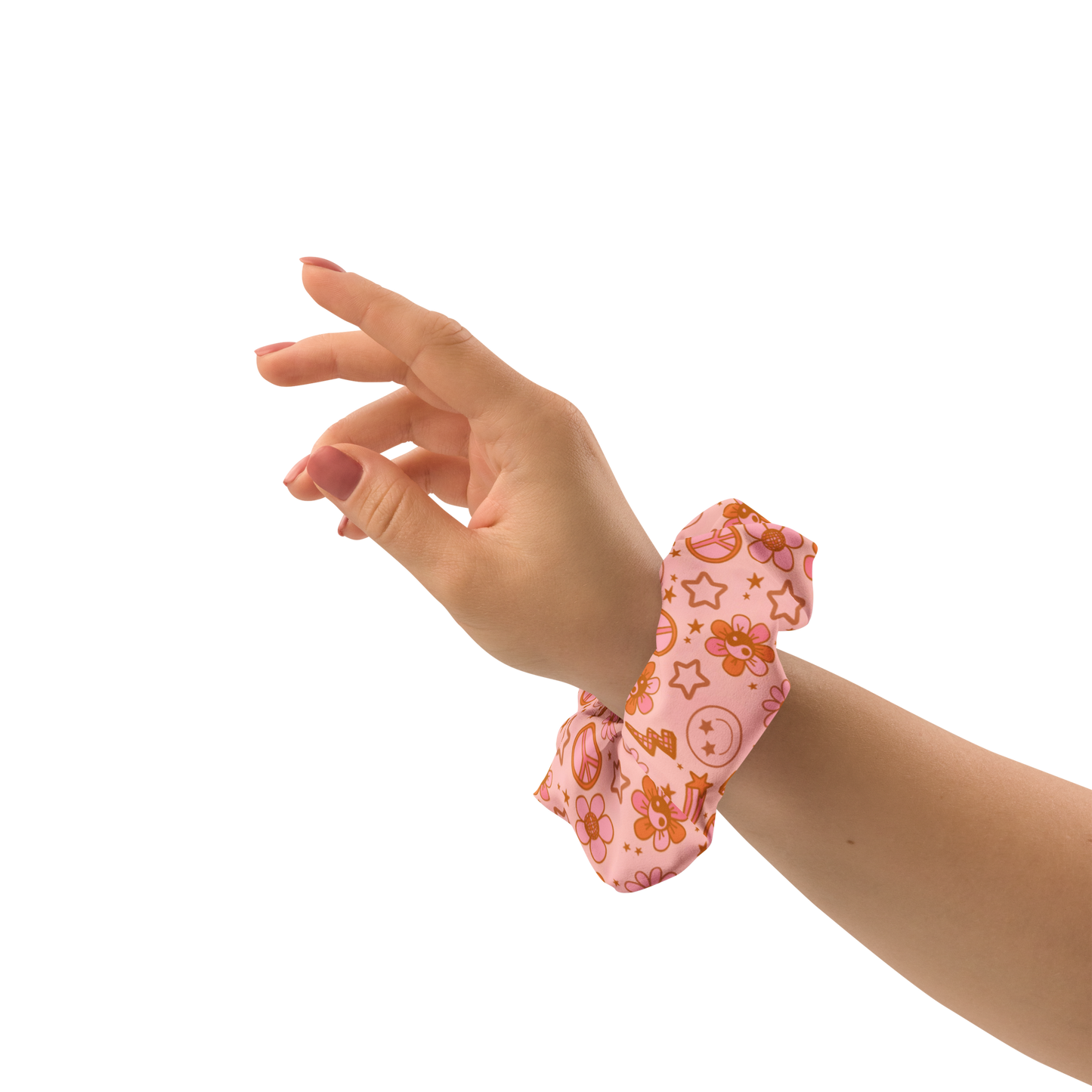 Retro Groovy Recycled Scrunchie