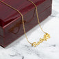 Pet Name Necklace with Paw Print