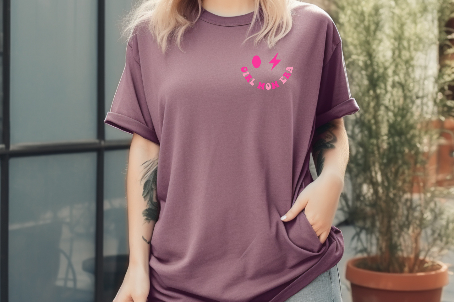 Comfort Colors® In My Girl Mom Era Unisex Oversized Shirt | Gift for Girl Mom