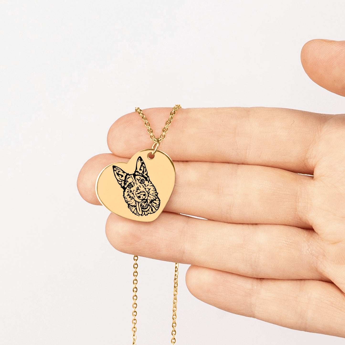 Custom Pet Heart Necklace