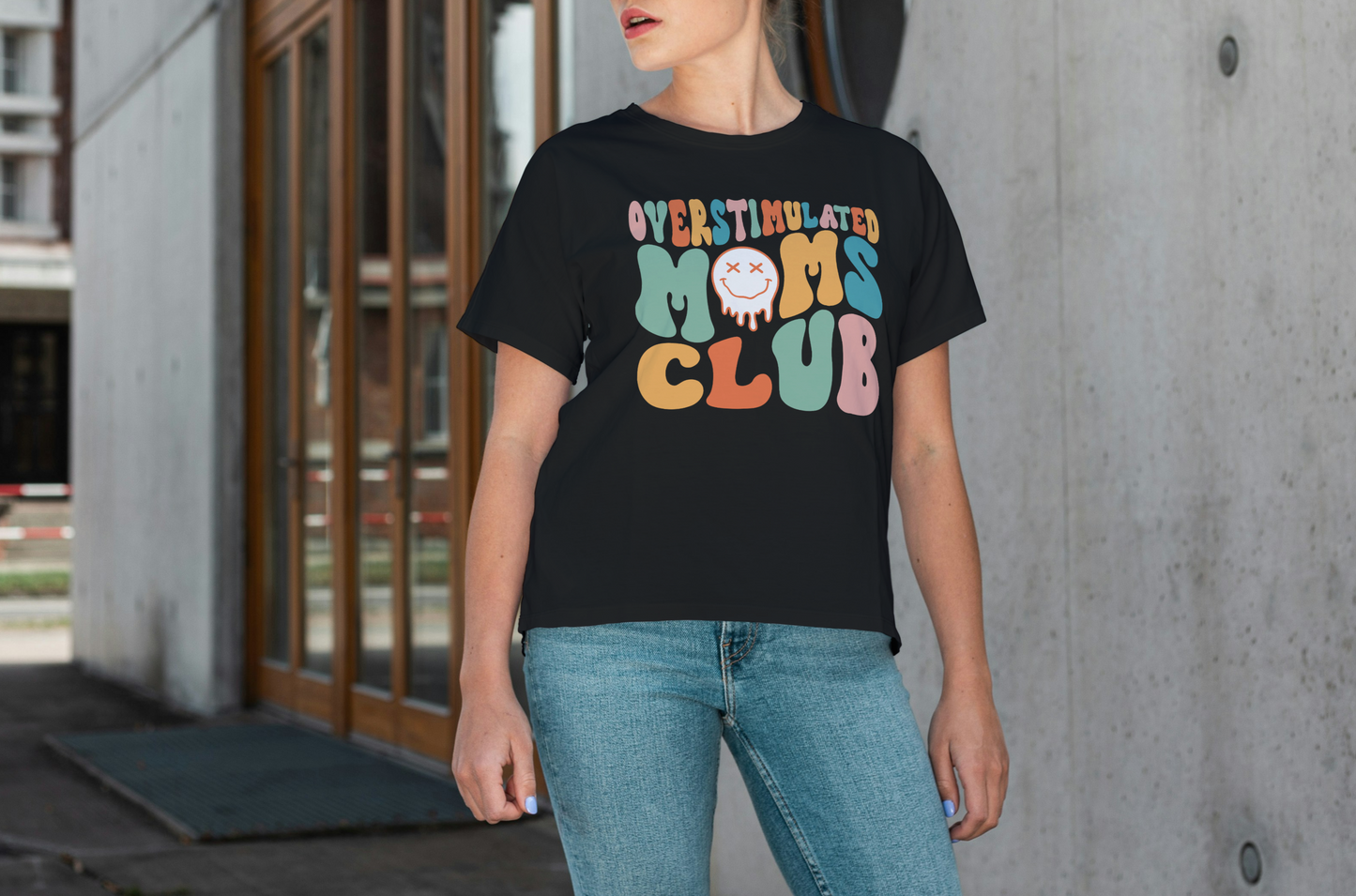Comfort Colors® Overstimulated Moms Club Unisex Oversized T shirt