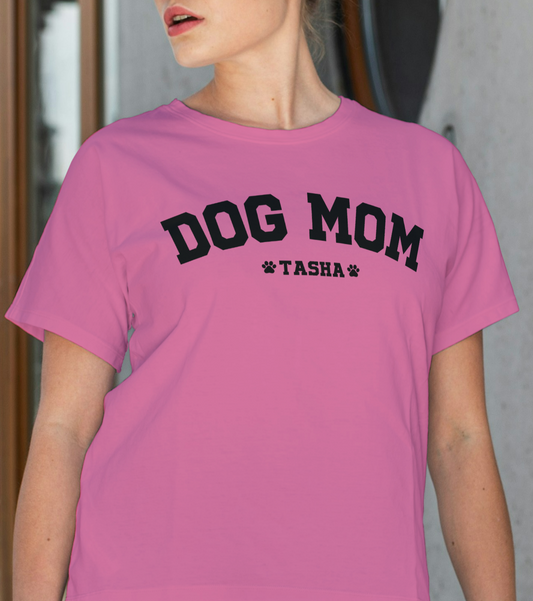 Personalized Dog Mom T shirt