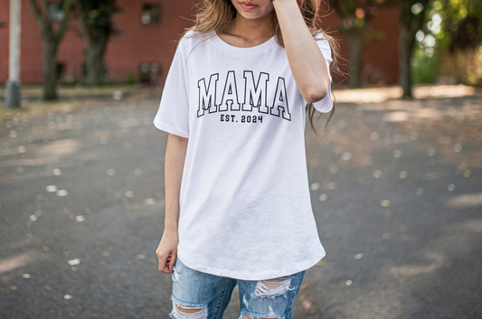 Comfort Colors® Mama Est 2024 Unisex Oversized T shirt