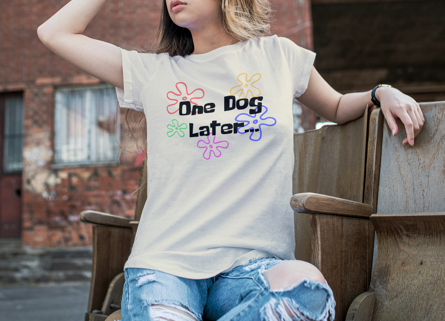 Custom Dog or Cat Later Spongebob SquarePants Bellas + Canvas T-shirt