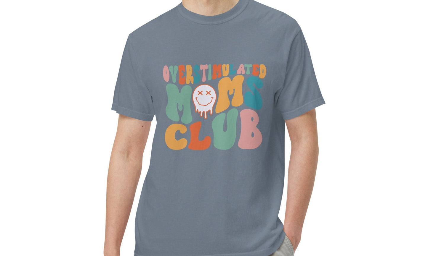 Comfort Colors® Overstimulated Moms Club Unisex Oversized T shirt