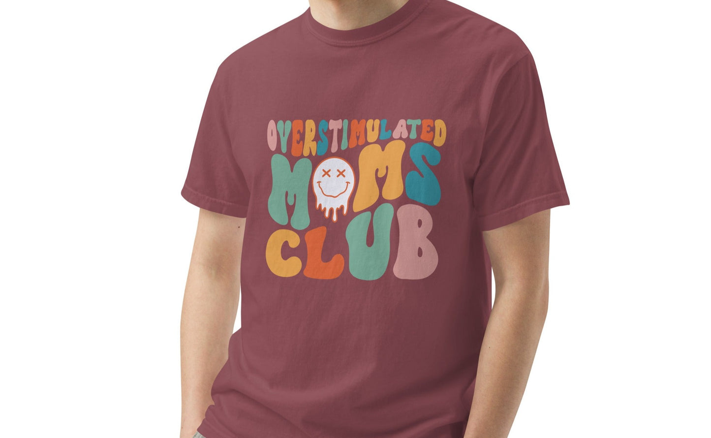 Comfort Colors® Overstimulated Moms Club Unisex Oversized T shirt