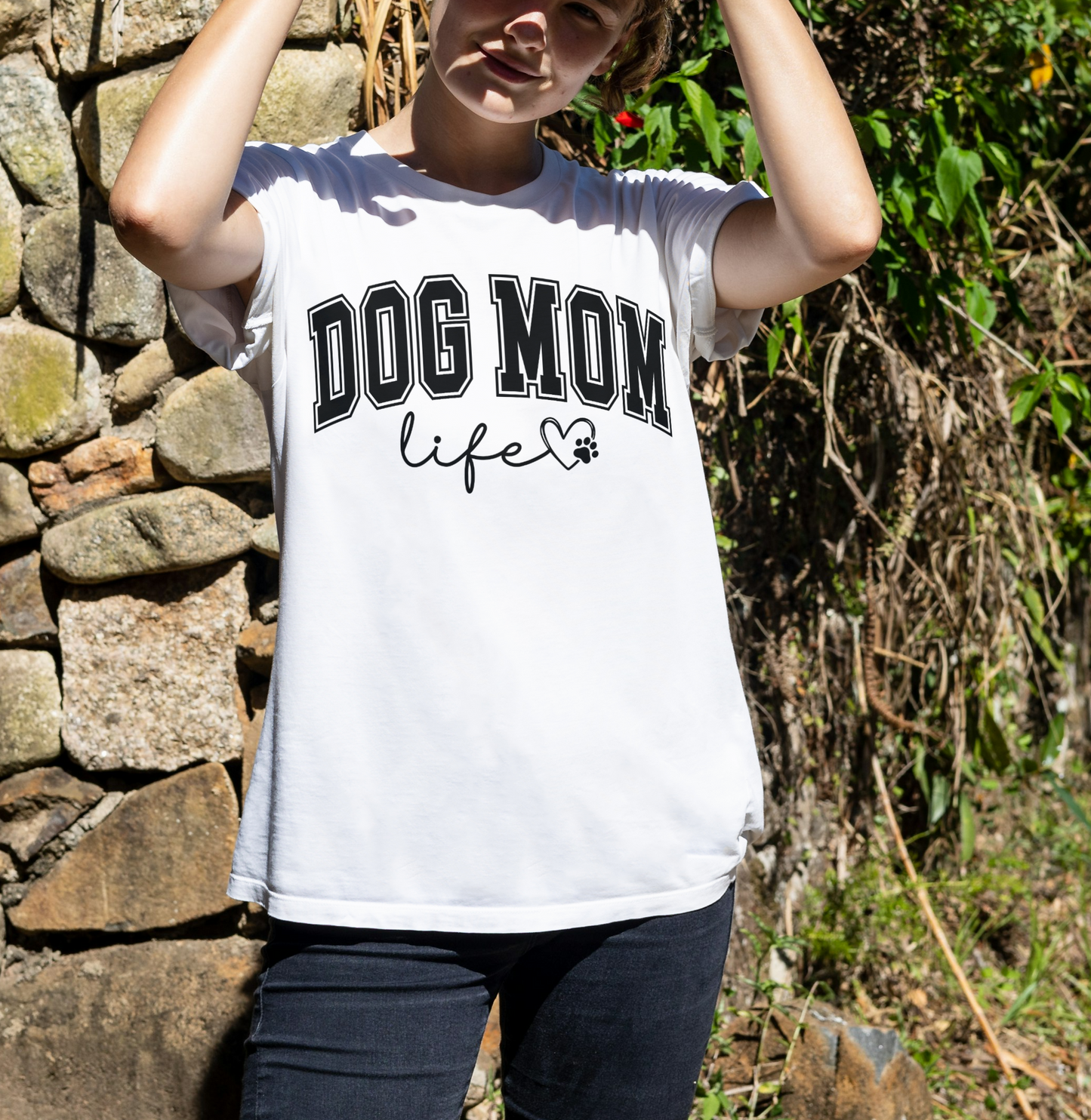 Dog Mom Life Premium Unisex Crewneck T-shirt