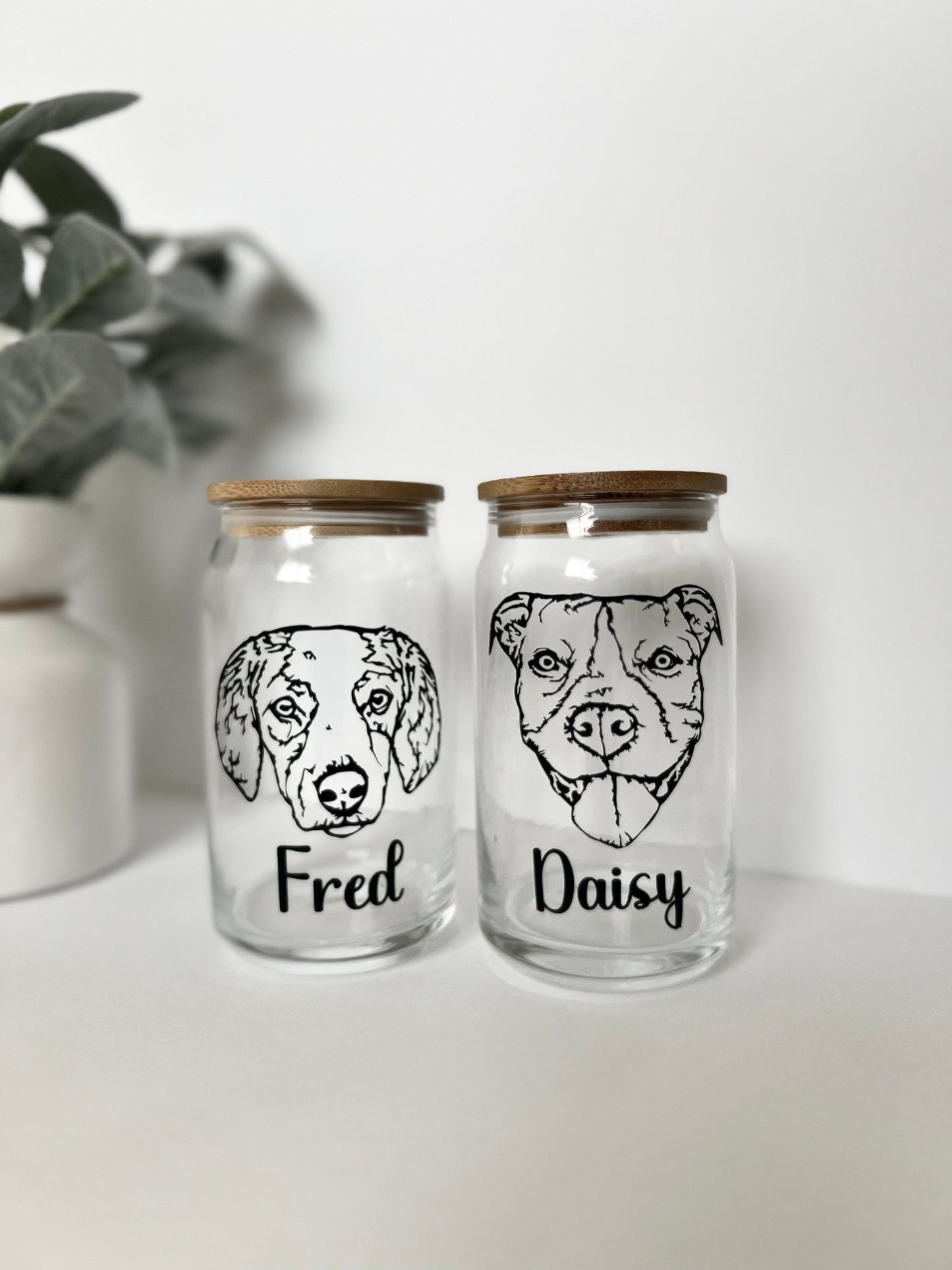 Custom Pet Libby Can with Bamboo Lid | Personalized Image of your Pet