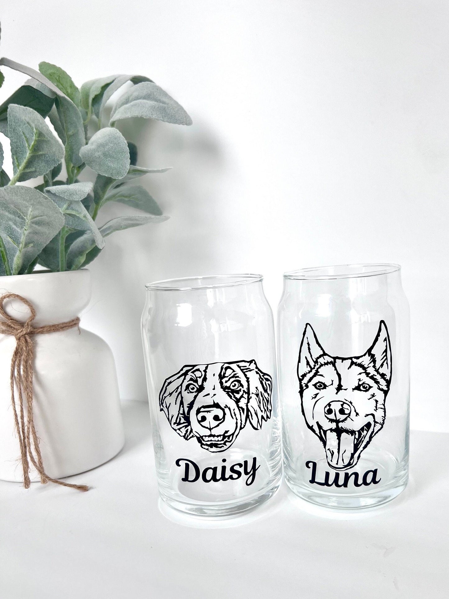 Custom Pet Libby Can with Bamboo Lid | Personalized Image of your Pet