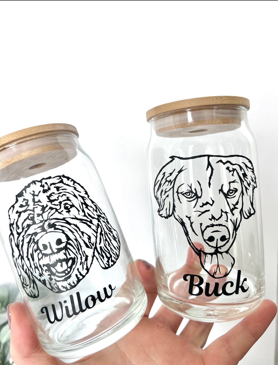 Custom Pet Libby Can with Bamboo Lid | Personalized Image of your Pet