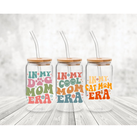 CUSTOM In My Era Can Libby Glass with Bamboo Lid