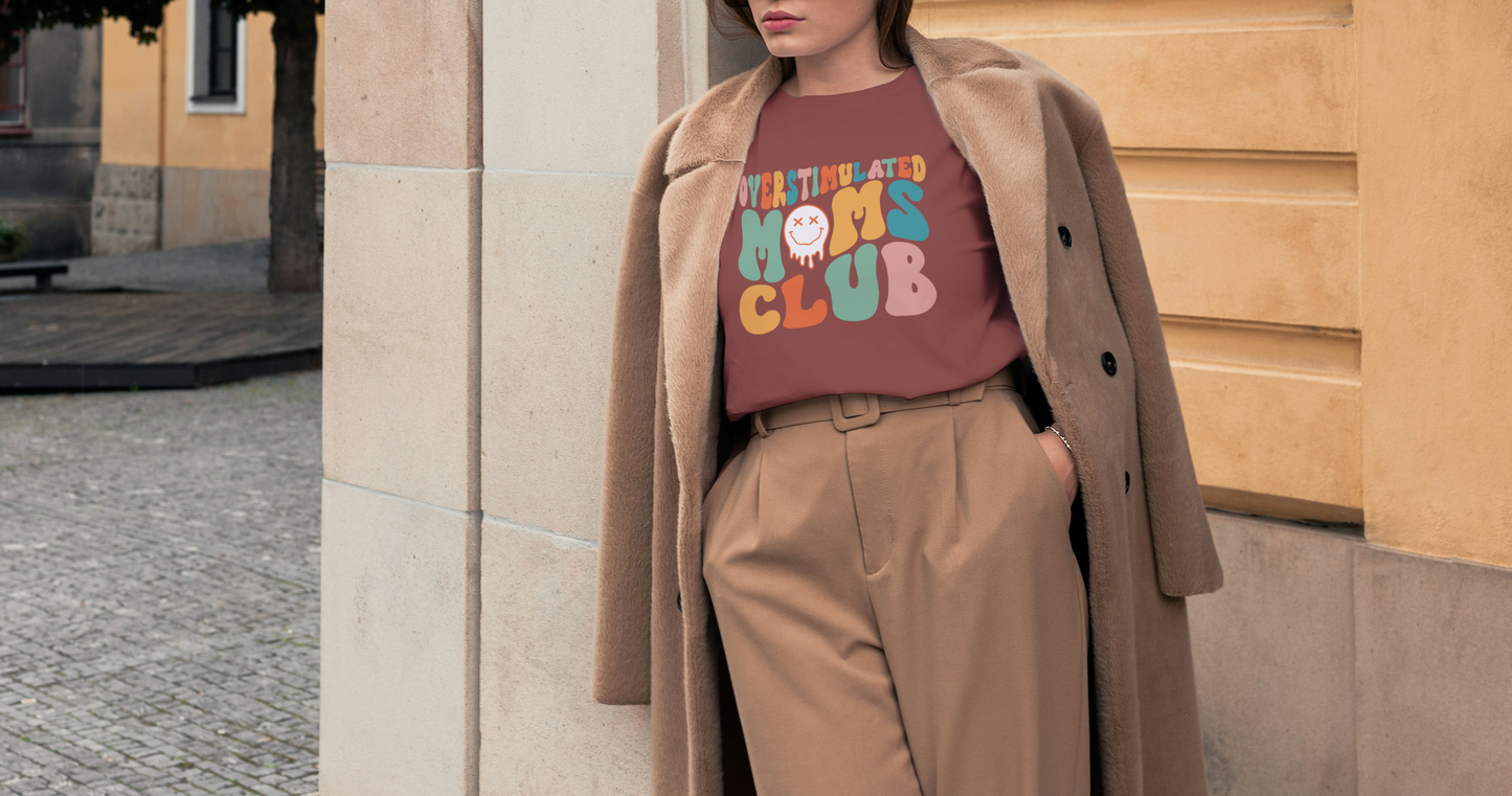 Comfort Colors® Overstimulated Moms Club Unisex Oversized T shirt