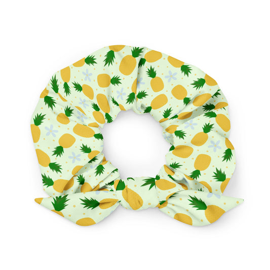 Pineapple Matching Pet Recycled Scrunchie