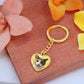 Personalized Pet or Child Graphic Heart with Curb Keychain Attachment