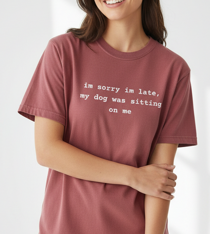 Crimson tee lifestyle mockup