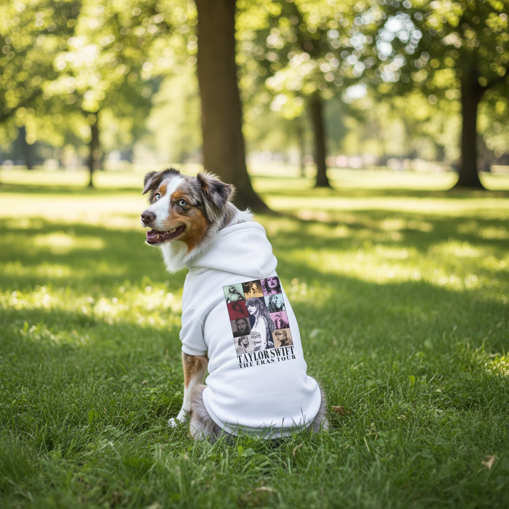 Eras Tour Pet Hoodie - Australian Shepherd dog Outdoor
