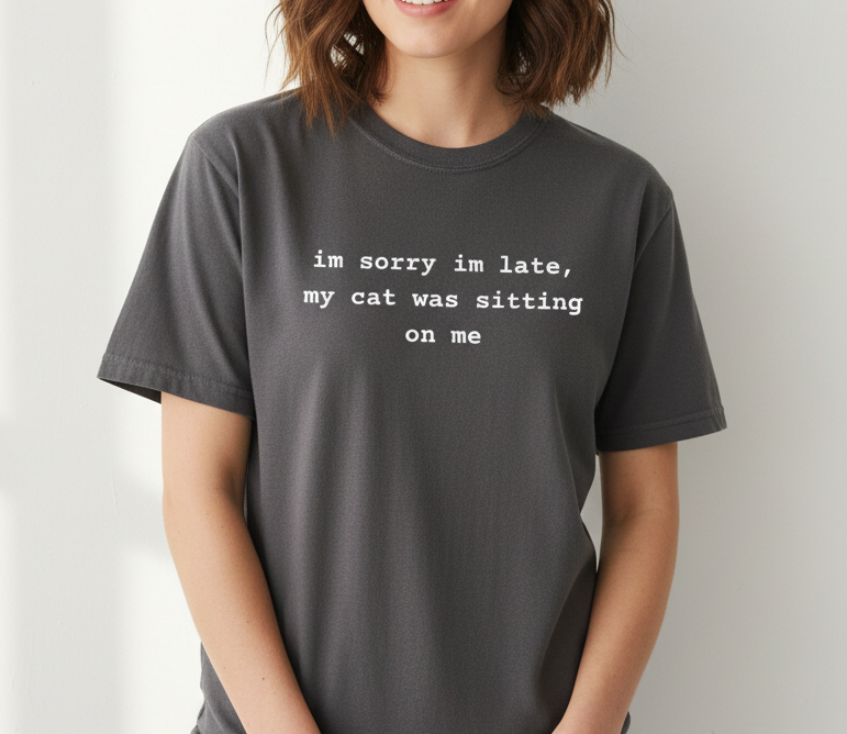 Graphite cat shirt Pinterest pin