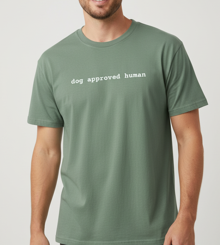 Guy in light green tee mockup