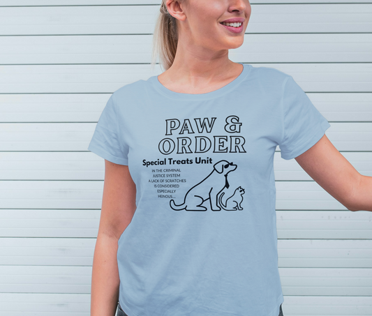 Paw and Order T shirt