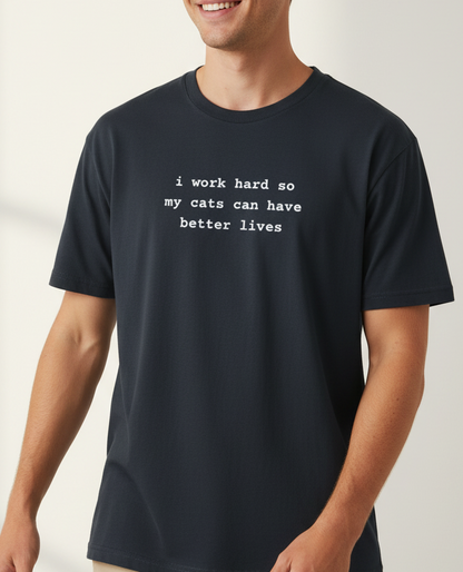 Man in midnight tee mockup