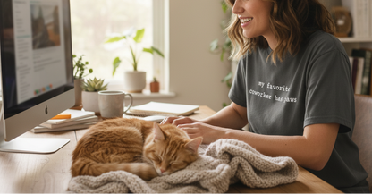 My Favorite Coworker Has Paws - Pepper WFH Mockup