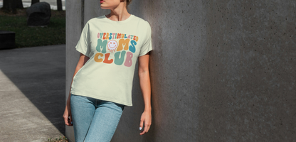 Comfort Colors® Overstimulated Moms Club Unisex Oversized T shirt